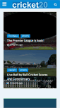 Mobile Screenshot of cricket20.com